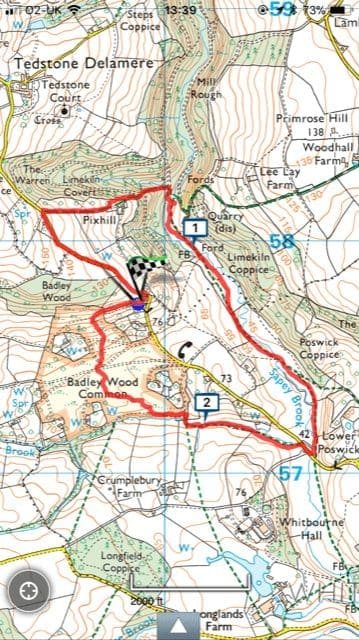 Bluebell walk map